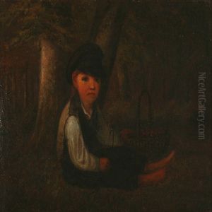 A Boy With A Basket Inthe Forest thumbnail