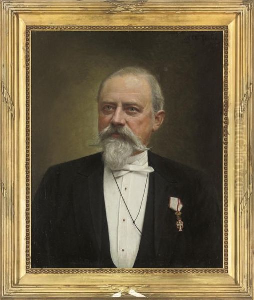 Portrait Of A Gentleman, Bust-length, In Evening Dress - view 1