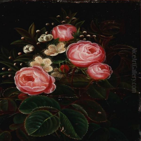A Flower Bouquet With Roses - view 1