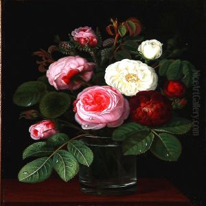 Still Life With Roses In A Vase