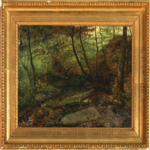 Forest With Stream by Jens Thomsen Jensen