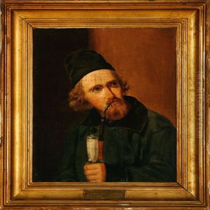 Portrait Of The Danish Painter Frederik Kraft
