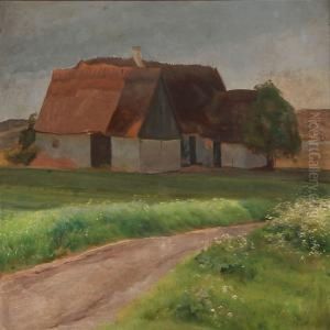 Gard I Landskab. Sonderso. Sommer by Karl Jensen