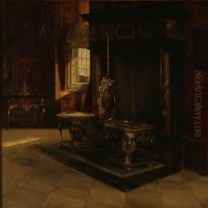 Interior From Rosenborg Castle, The King'sapartment by Karl Jensen
