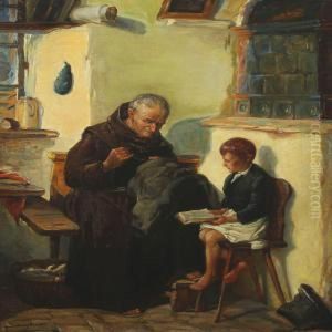 Reading Aloud To A Monk