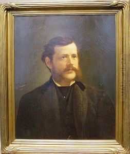 Portrait Of A Gentleman, Purportedly William Perry by Thomas Martin Jensen