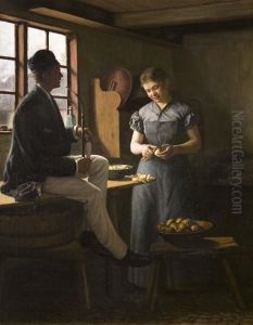 Flirt Im Kuchen-interieur