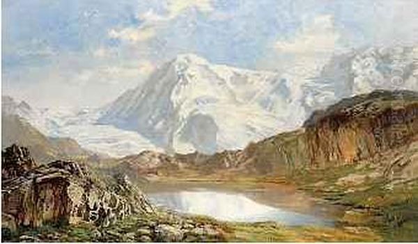 Le Lyskamm Et Le Lac Du Riffel - view 1