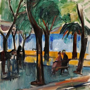 Under Platanerne (under The Plane Trees), Bandol by Jens Adolf Emil Jerichau