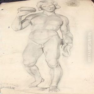 Model, Study by Jens Adolf Emil Jerichau
