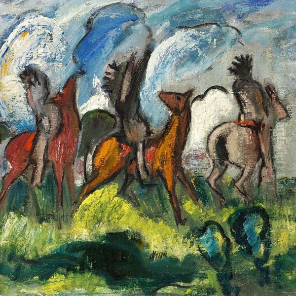 Composition With Horsemen - view 1
