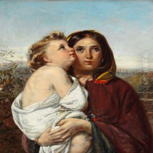 Italian Woman With A Fair-haired Child