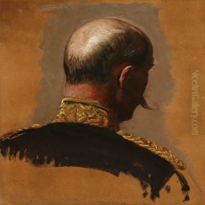 Portrait Study Of King George 1 by August Andreas Jerndorff