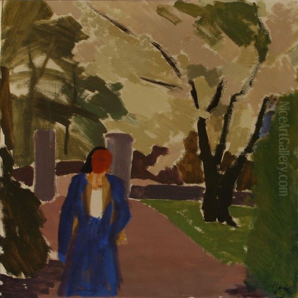 Woman In Park - view 1