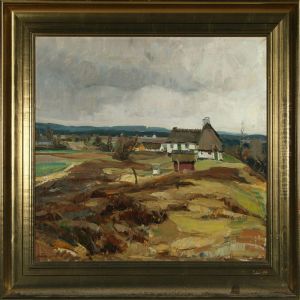 Landscape From Arrenakke Against Tisvilde Fence by Knud Jespersen