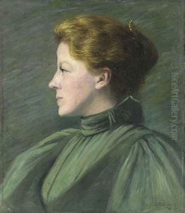 Portrait Of A Woman In Profile