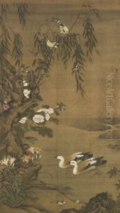 Birds And Flowers by Lu Ji