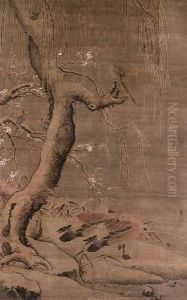 Plum Blossom And Birds by Lu Ji