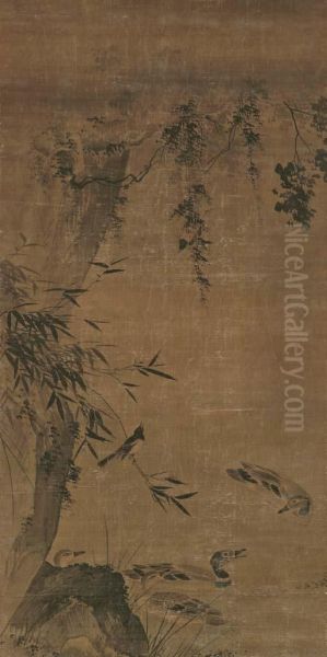 Birds In A Bamboo Grove - view 1
