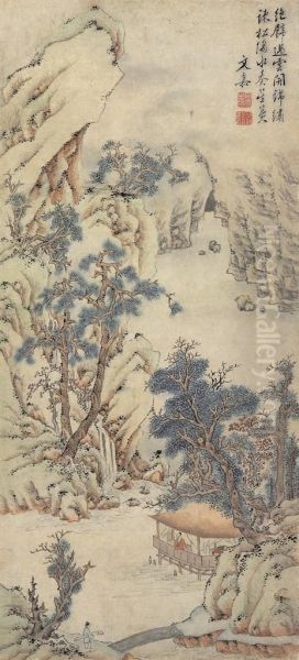 Pine Trees On A Cliff - view 1