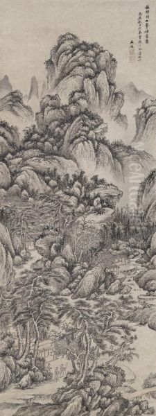 Landscape In The Style Of Wang Meng - view 1