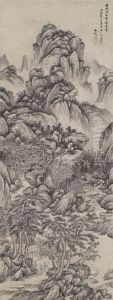 Landscape In The Style Of Wang Meng by Wang Jian