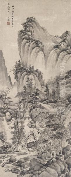 Verdant Trees Along The River - view 1