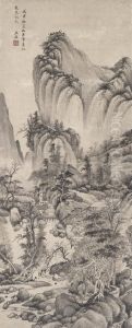 Verdant Trees Along The River by Wang Jian