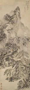 Pine In The Cloudy Mountains by Wang Jian