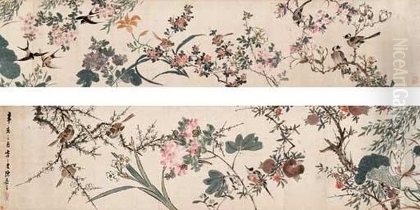 Flower And Birds - view 1