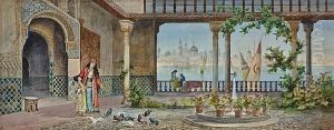In The Courtyard by Juan Jimenez Martin