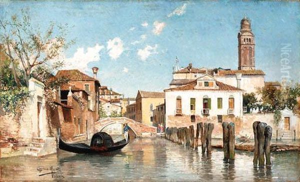 A Canal In Venice - view 1