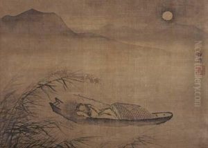 Man Sleeping In A Boat by Dai Jin