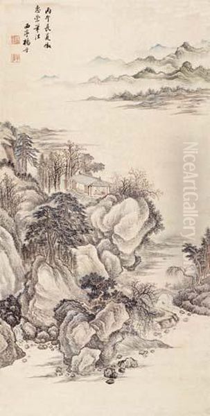 Landscape After The Style Of Huichong - view 1