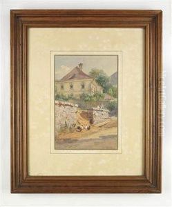 Idyllische Landschaft Mit Einem Gutshof Idyllische Landschaft Mit Einem Gutshof