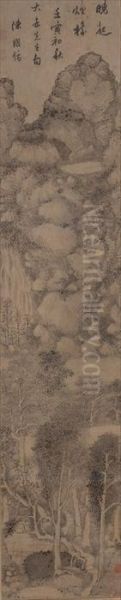 Landscape With Road Through Woodland - view 1