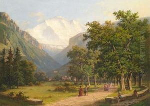 Motiv Aus Einemhochgelegenen Kurort