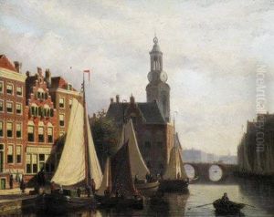 A Dutch Canal Scene