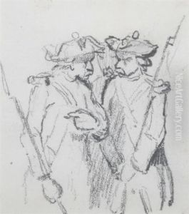 Soldiers In Discussion