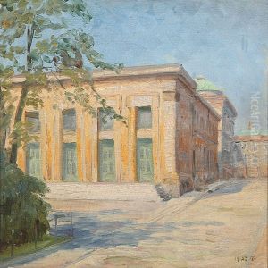Summer Day At Thorvaldsens Museum In Copenhagen