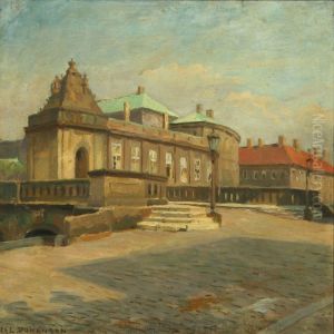 A Canal Scenery By The Intrance To Christiansborg Palace, Denmark