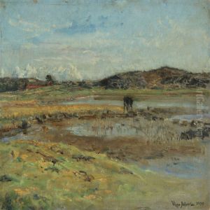 Scenery In A Meadow by Viggo Johansen