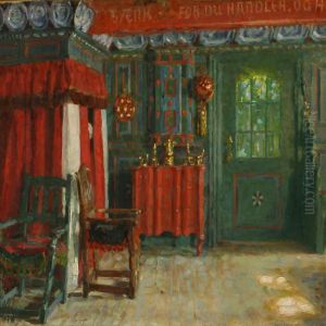 Country Interior by Viggo Johansen