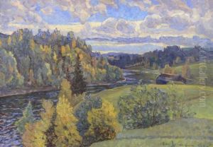 Septemberdag Vid Faxalven by Carl August Johansson