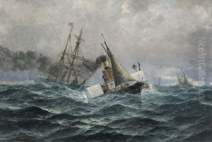 Ved North Foreland, Kanalen by Hjalmar Johnsen