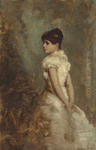Lady In Yellow by Eastman Johnson