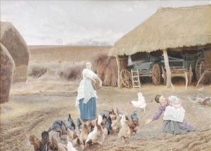 Feeding The Hens by Edward Killingworth Johnson