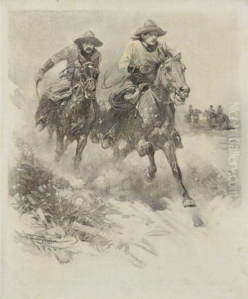 I Guess We Must Abin Three Feet Ahead With A Hundred Yards To Go.split Was Accusin' An Spurrin' An Whippin'. - view 1
