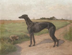 A Greyhound In A Landscape