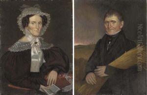 Pair Of Portraits: A Lady And A Gentleman by James E. Johnson